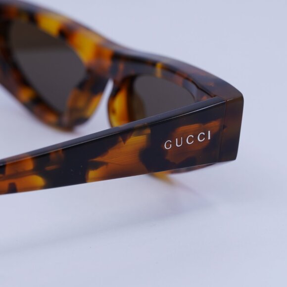 Gucci GG1779S 004 Sunglasses Brown Havana Cat Eye Frame, Brown Lenses main image 4